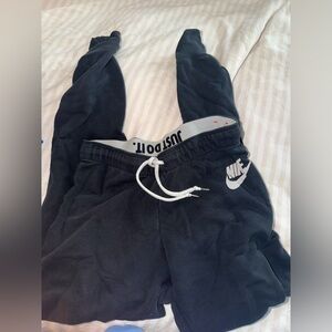 Nike Kids Charcoal Joggers with Logo